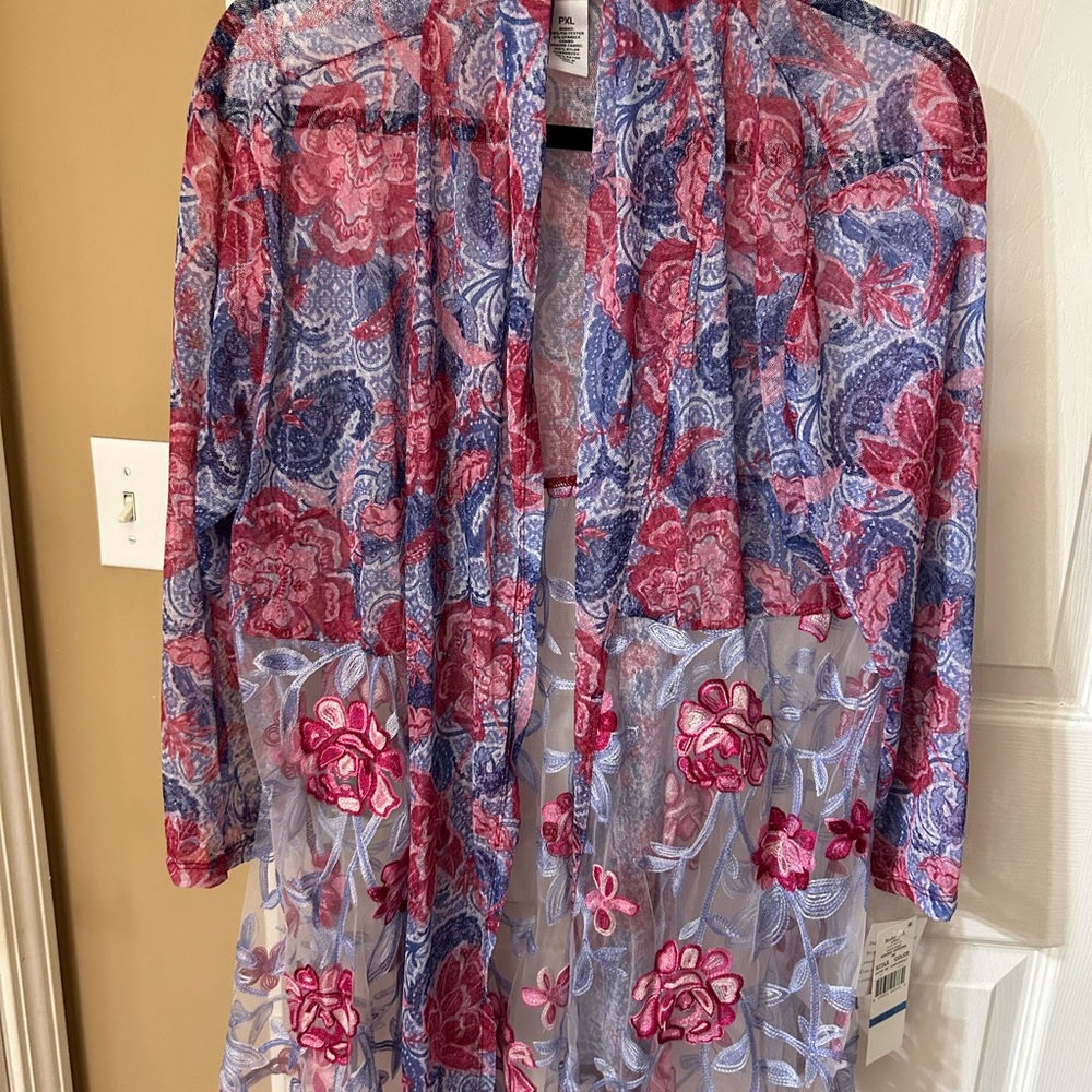 Ruby Rd. Floral Cardigan/Duster - New With Tags